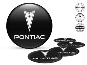 Pontiac Logo Insignes Bombés Autocollants Roues Élégants